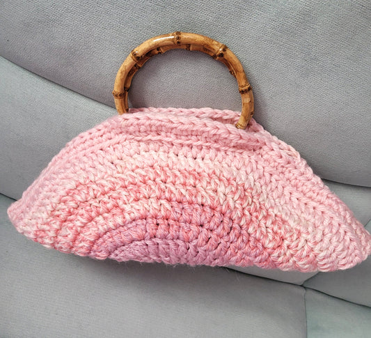 150-Sac demi-Lune rose