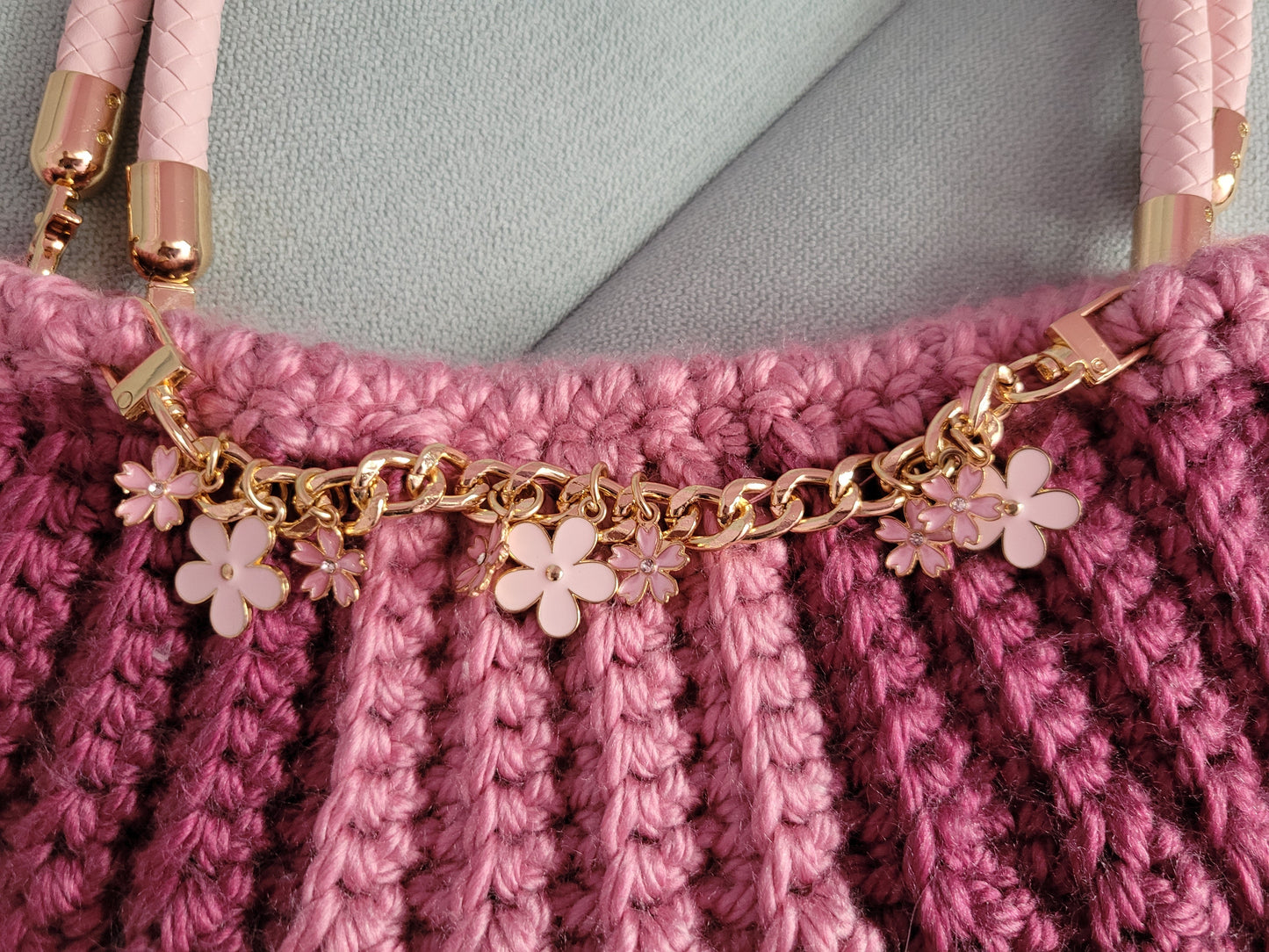 100-Sac Chic Violine et Rose