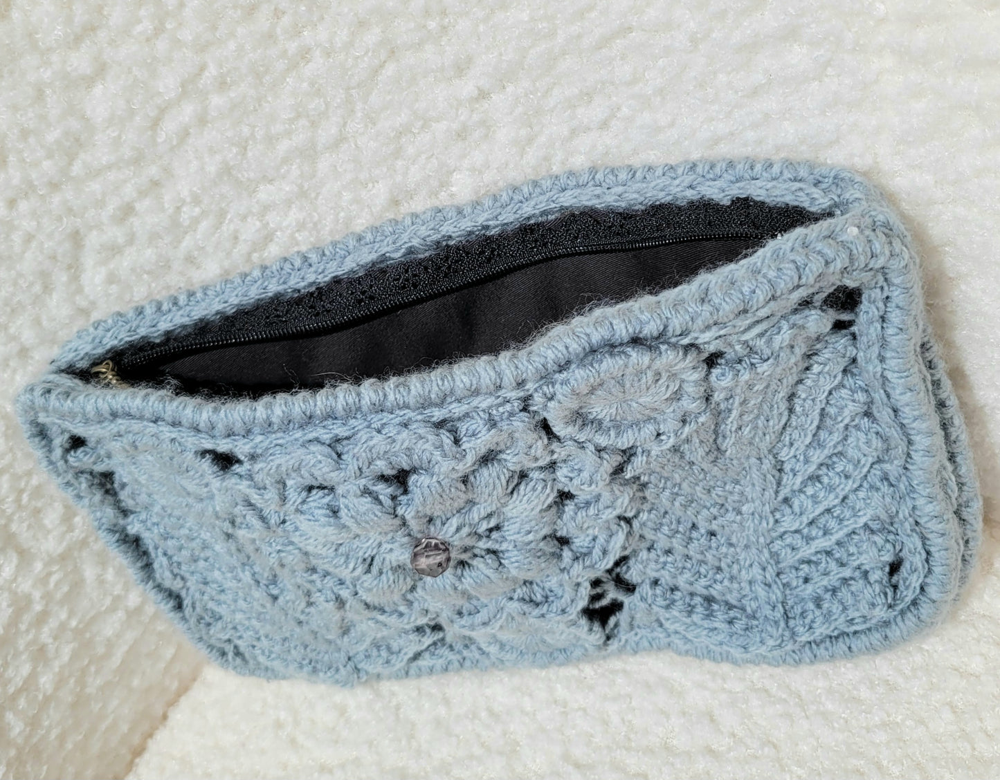 212-Trouse grise crochet irlandais