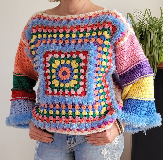 105-Pull Granny "acidulé"