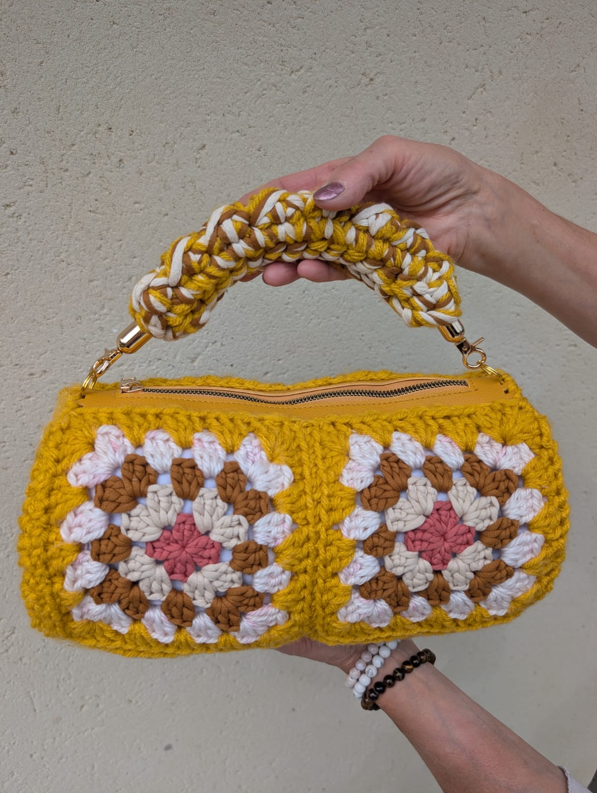 131-Sac polochon Moutarde