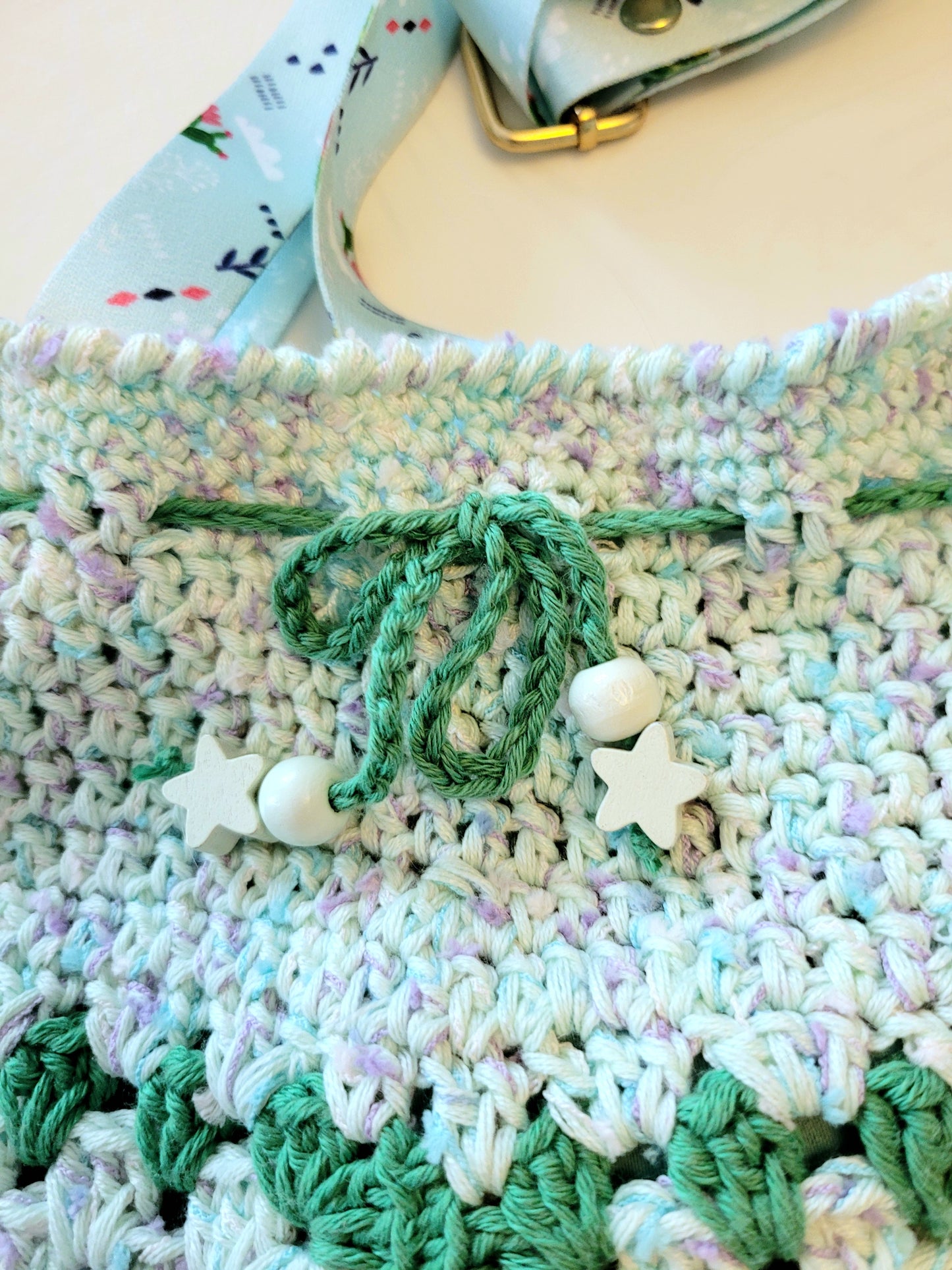 105-Sac carré Granny Vert Pastel