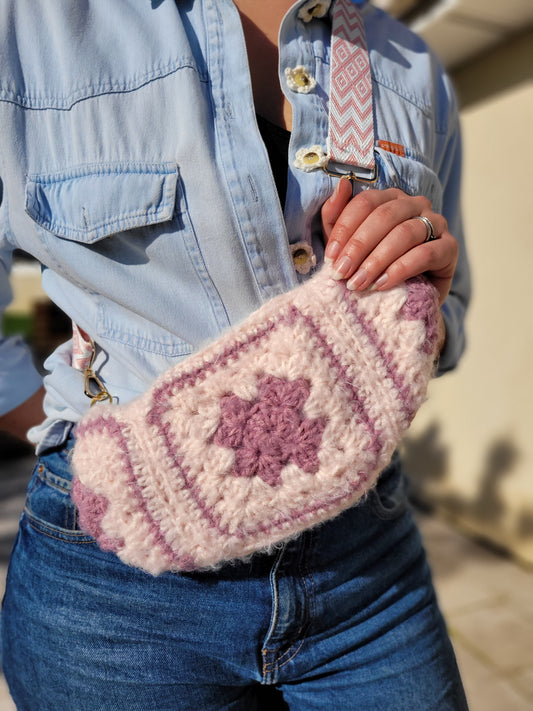 172-Sac banane Granny Rose et Parme