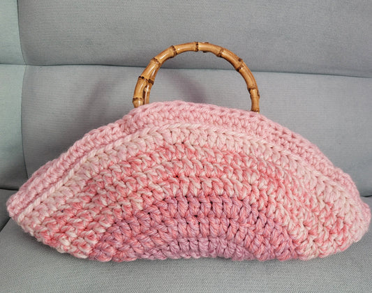 150-Sac demi-Lune rose